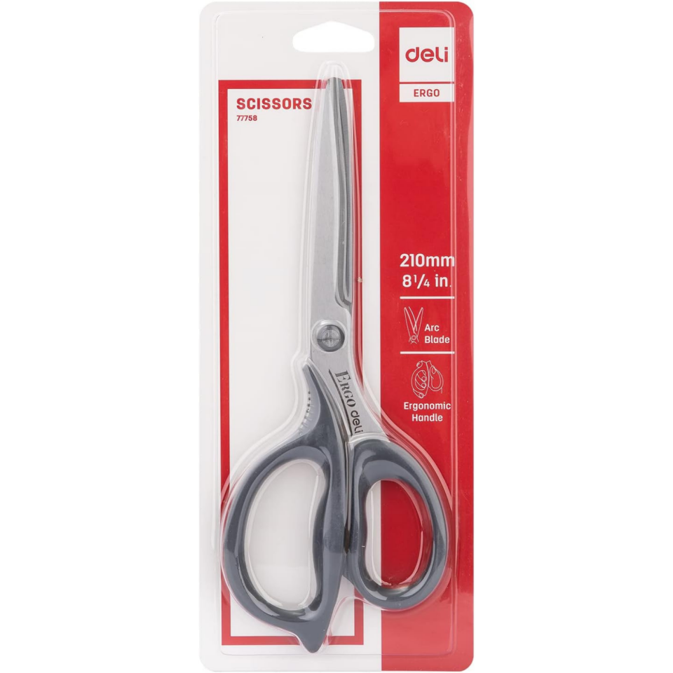 Deli Ofis Makası 210 mm E77758 Gri
