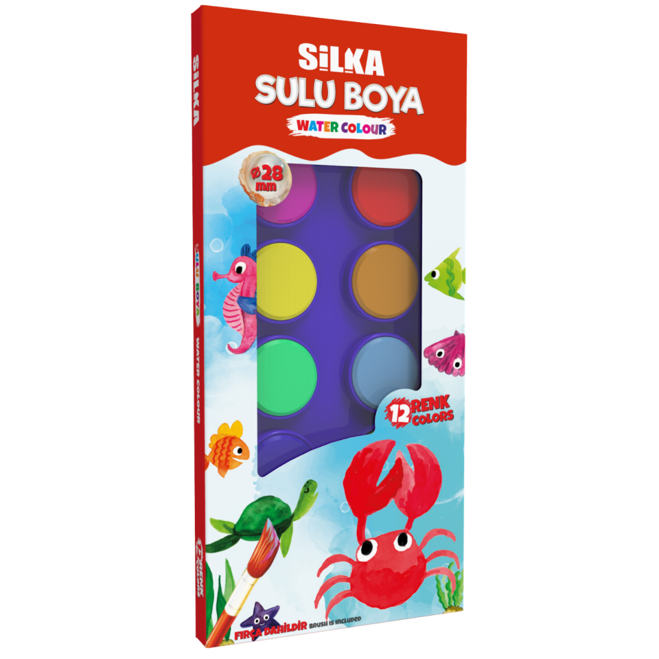 Silka 411 Suluboya 28mm 12 Renk 