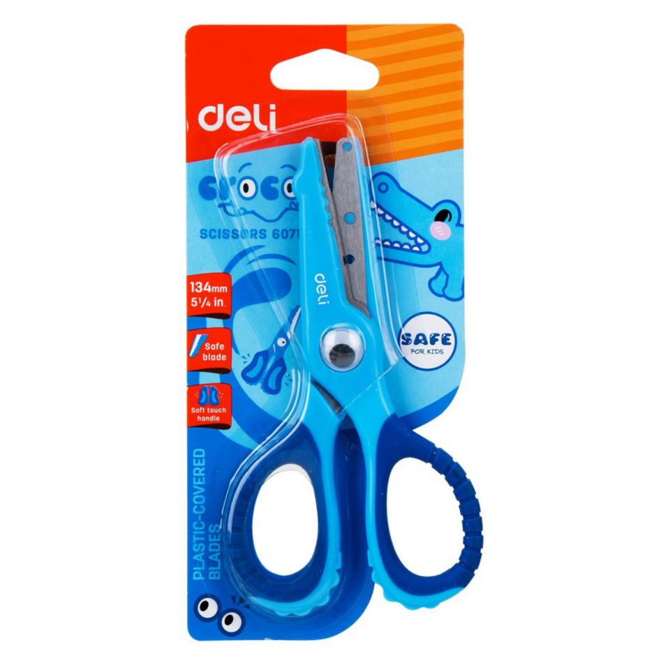 Deli Okul Makası 134 Mm Mavi E6071