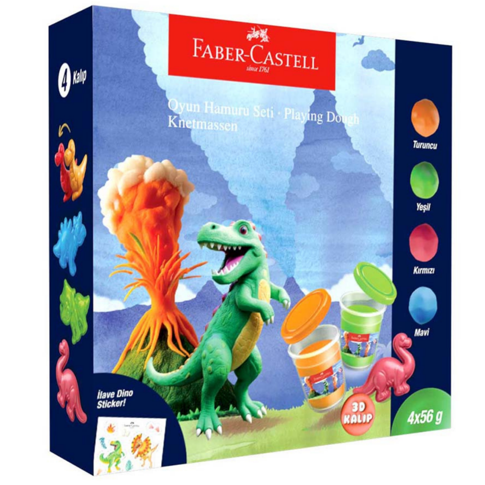 Faber-Castell  Oyun Hamuru Seti Dino 000047