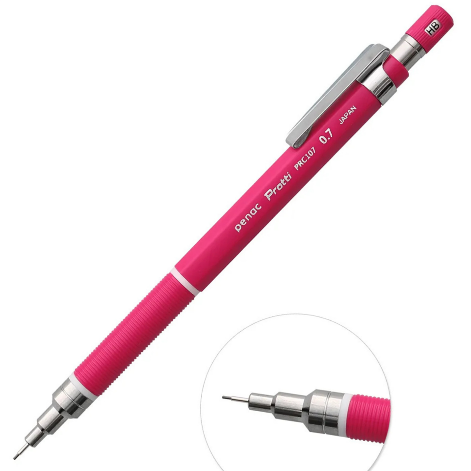 Penac Protti PRC-107 Mekanik Kurşun Kalem 0,7 Mm Kırmızı