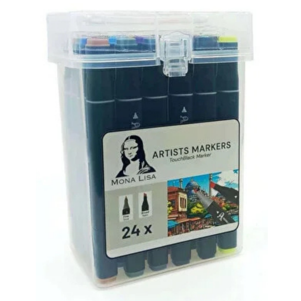 Monalisa TouchBlack Çift Uçlu Artist Marker 24 Renk