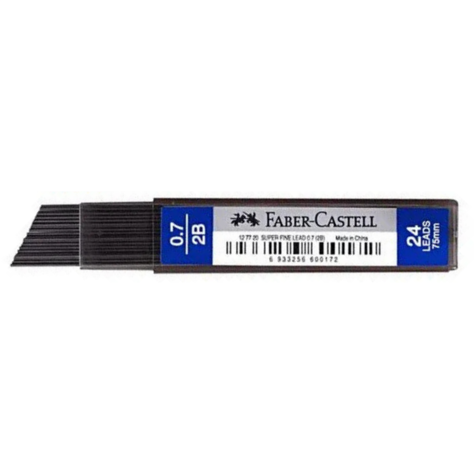 Faber-Castell Süper Fine Lead Min 2B 0,7 mm (75 mm- 24 Adet)