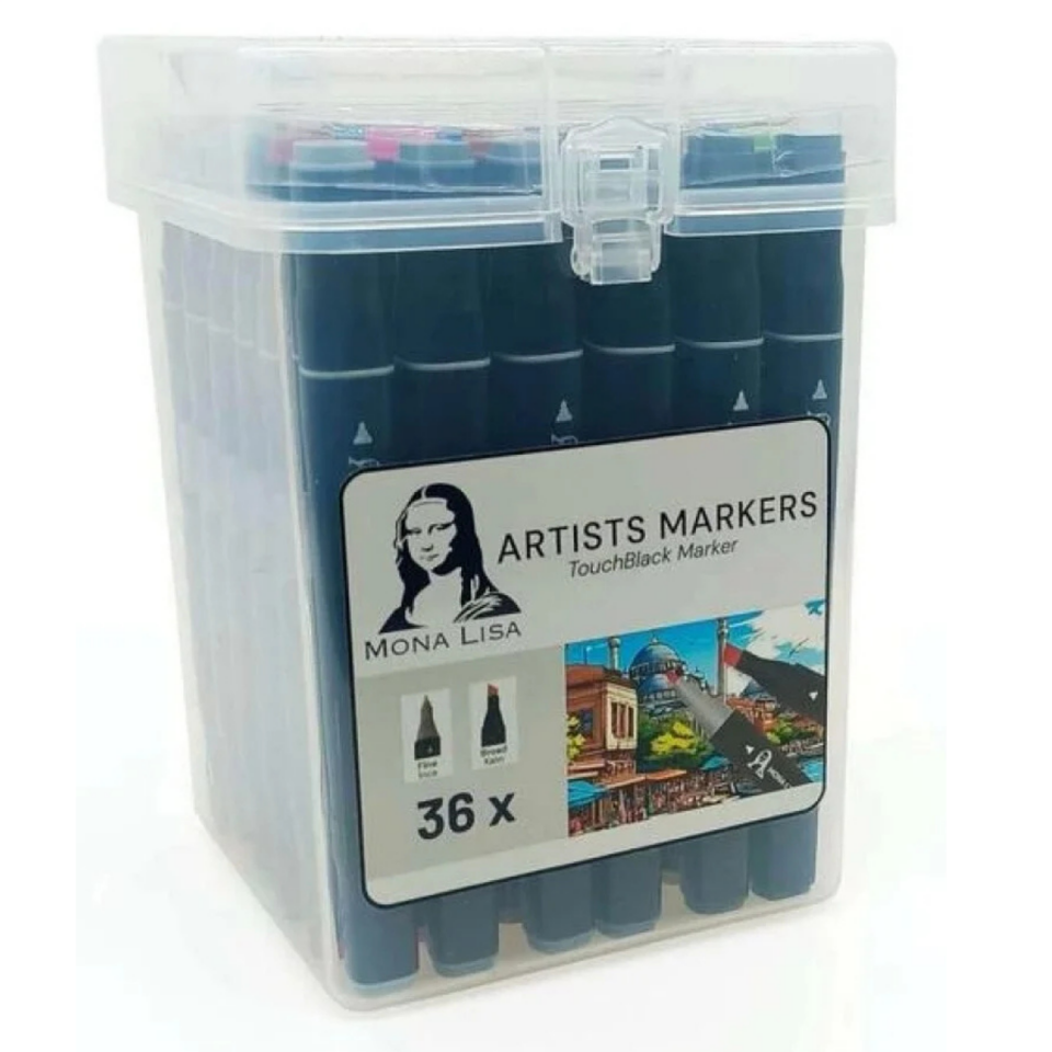 Monalisa TouchBlack Çift Uçlu Artist Marker 36 Renk
