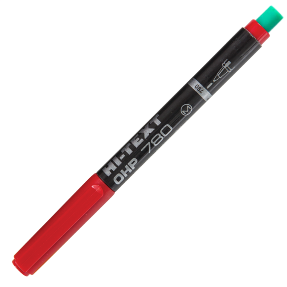Hi-Text 780MK Asetat Kalemi (M) Kırmızı