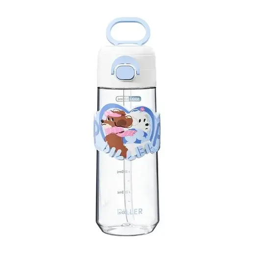 Diller D2540 Boyun Askılı Tritan Su Matarası Mavi 700 ml 
