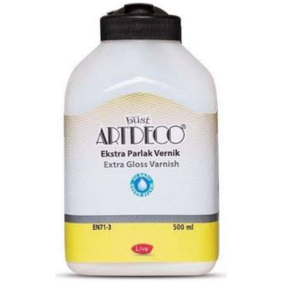 Artdeco Su Bazlı Ekstra Parlak Vernik 500ml