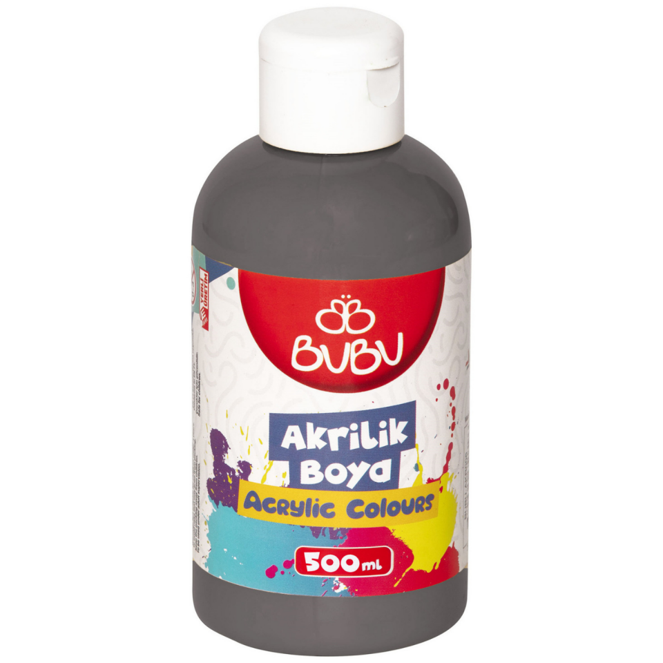 Bu-Bu Akrilik Boya Metalik Gümüş 500 gr