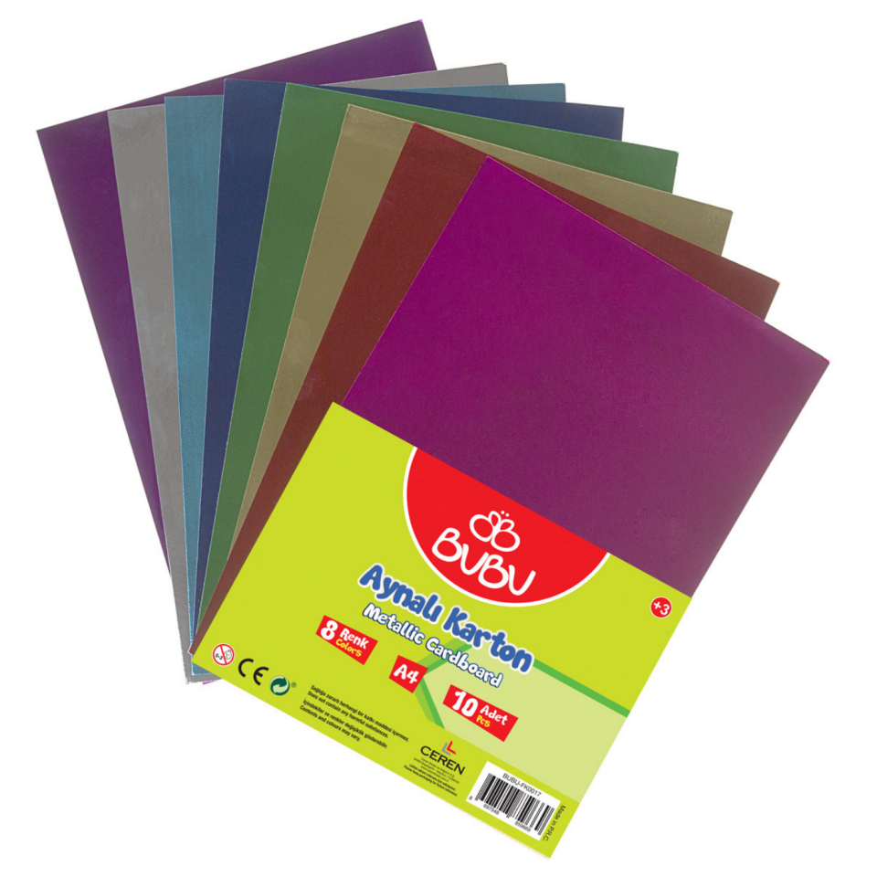 Bu-Bu Aynalı Karton A4 10'lu FK0017