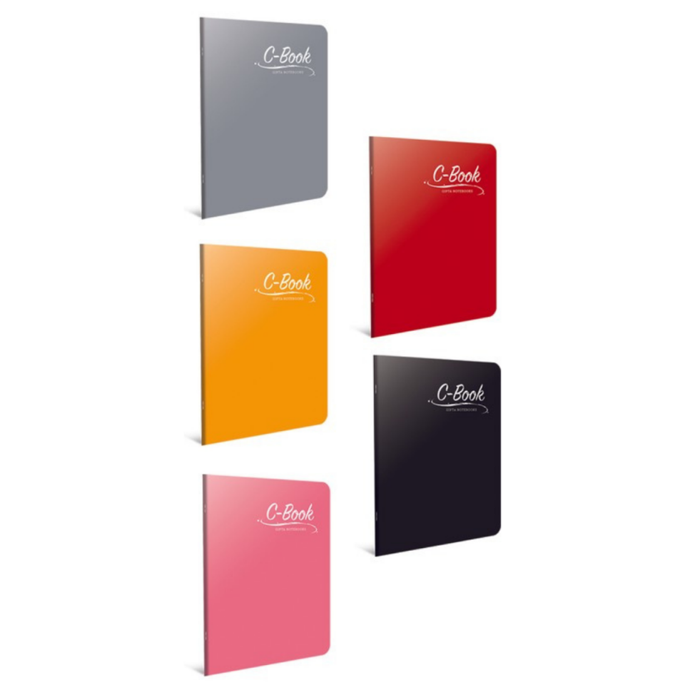 Gıpta 6907 C-Book Tel Dikişli PP Kapak A4 100 Yaprak Kareli Defter Mavi
