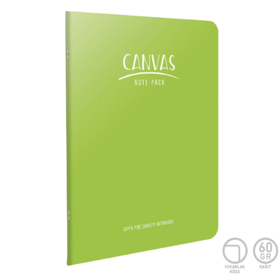 Gıpta 6656 Canvas Telli PP Kapak A4 40 Yaprak Kareli Defter Turuncu