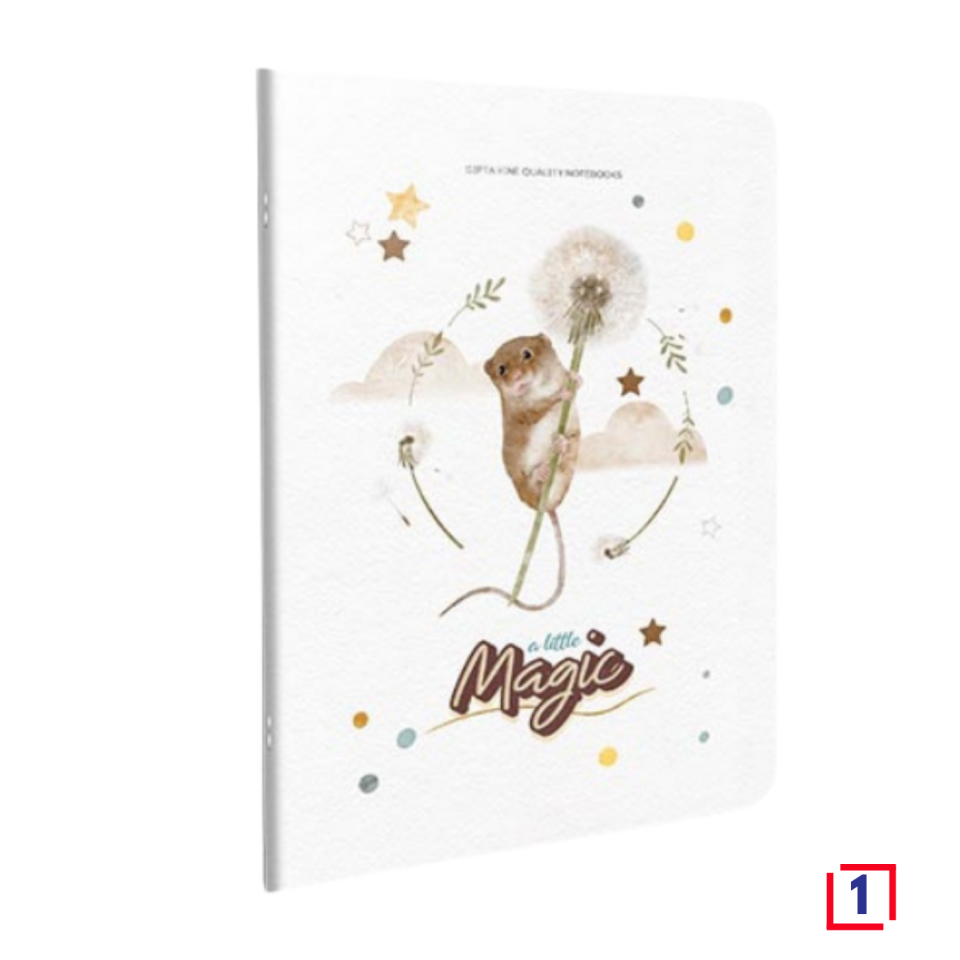 Gıpta 6241 Magic Tel Dikişli Karton Kapak Defter A4 60 Yaprak Kareli