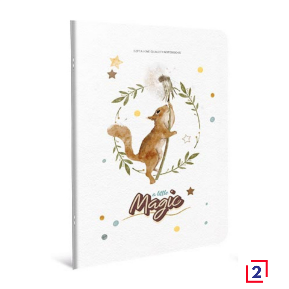 Gıpta 6241 Magic Tel Dikişli Karton Kapak Defter A4 60 Yaprak Kareli