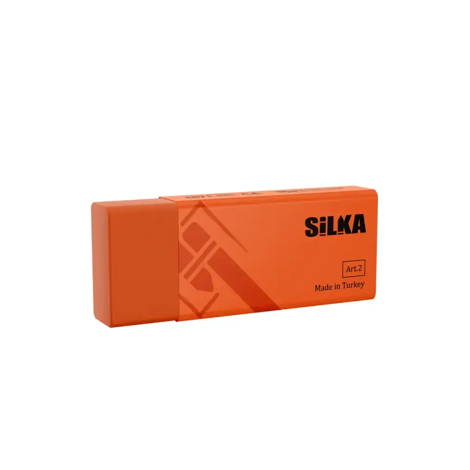 Silka 3-24 Neon Orta Boy Silgi Sarı