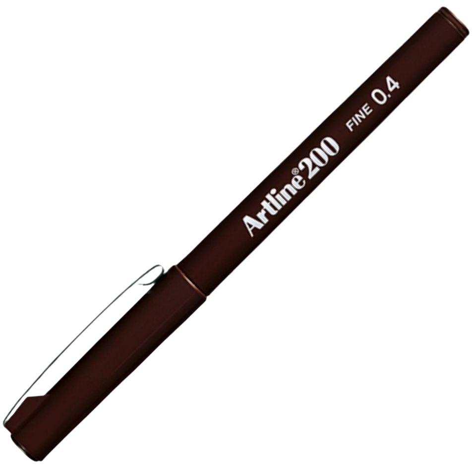 Artline 200N Fineliner 0.4 mm Koyu Kahve