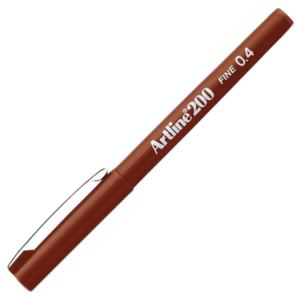 Artline 200N Fineliner 0.4 mm Kahverengi