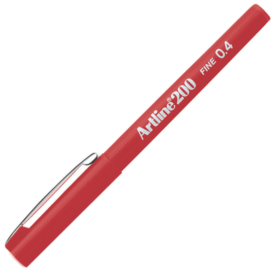 Artline 200N Fineliner 0.4 mm Kırmızı