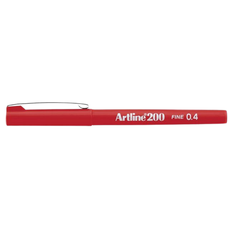 Artline 200N Fineliner 0.4 mm Kırmızı