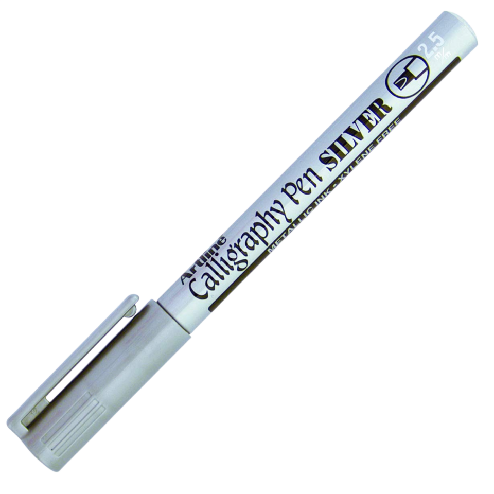 Artline 993XF Calligraphy Kalemi Metalik Silver 2.5 mm
