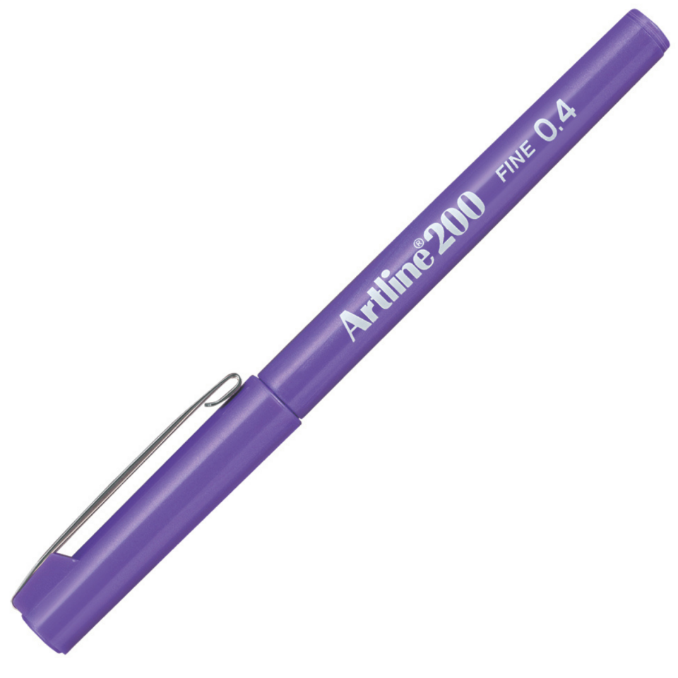 Artline 200N Fineliner 0.4 mm Mor