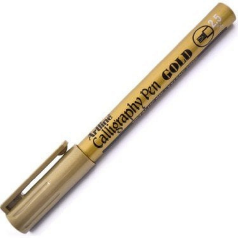 Artline 993XF Calligraphy Kalemi Metalik Gold 2.5 mm