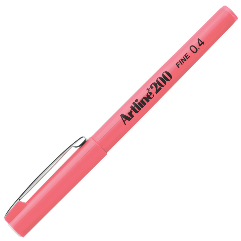 Artline 200N Fineliner 0.4 mm Pembe