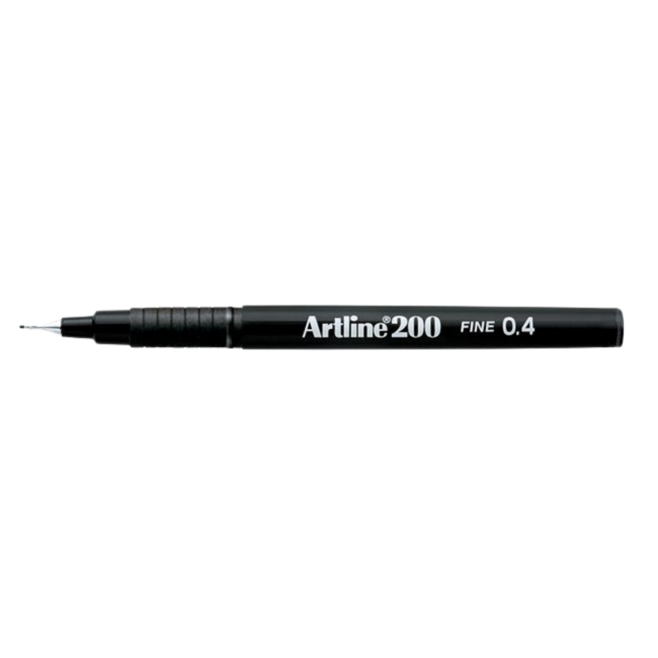 Artline 200N Fineliner 04 mm Siyah