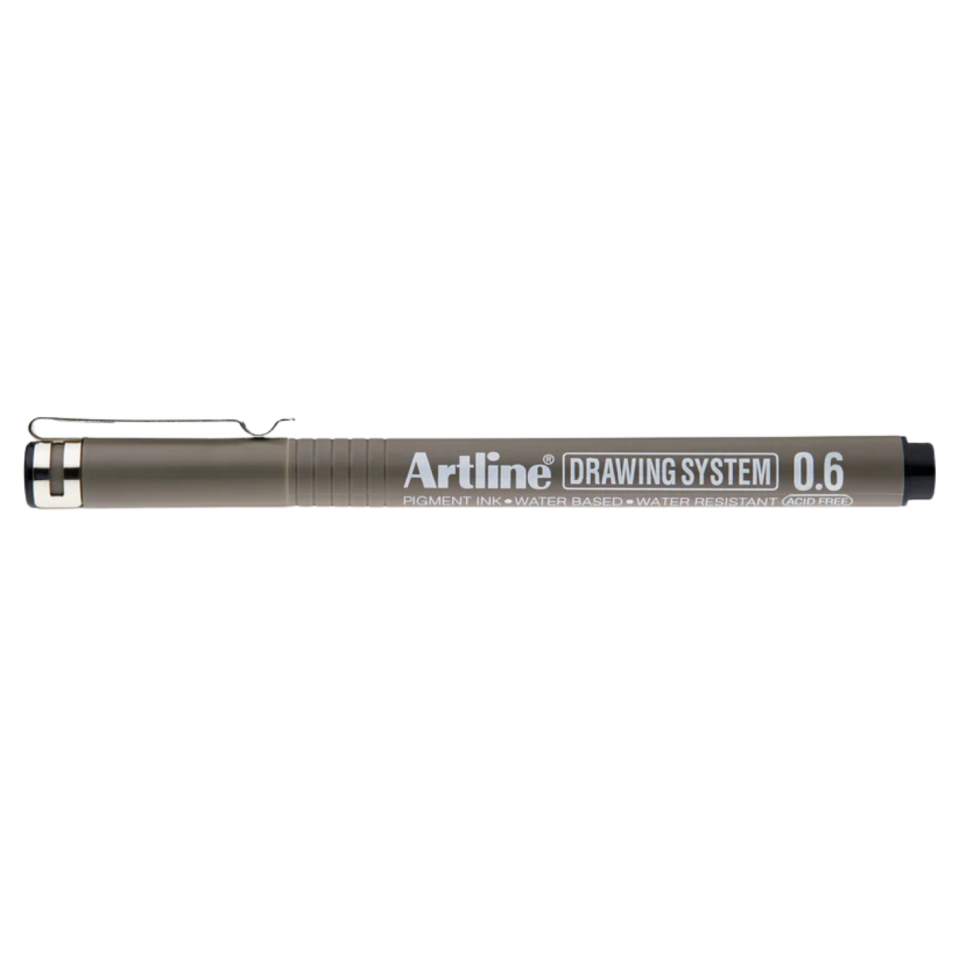 Artline 236 Drawing System Teknik Çizim Kalemi 0.6 mm Siyah