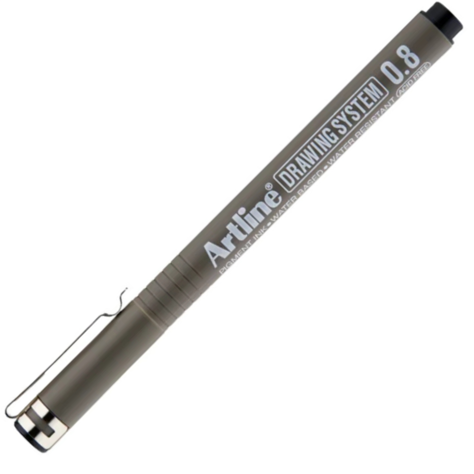 Artline 238 Drawing System Teknik Çizim Kalemi 0.8 mm Siyah