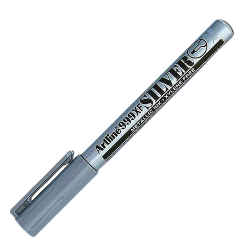 Artline 999XF Calligraphy Kalemi Metalik Silver 0.8 mm