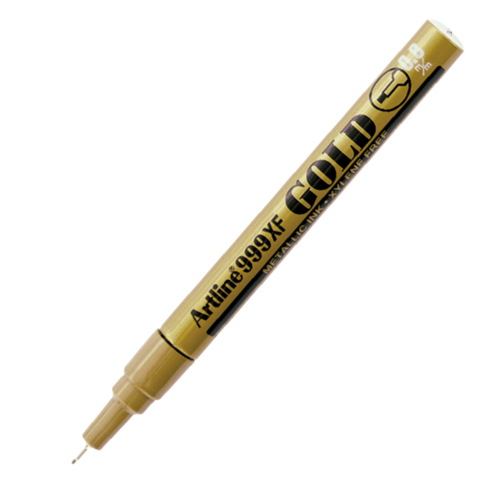 Artline 999Xf Yaldızlı Markör Altın