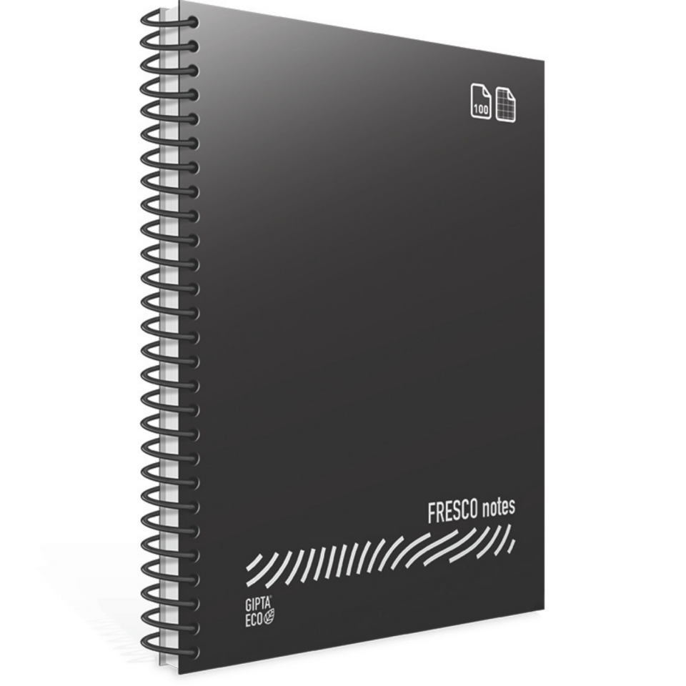 Gıpta 4931 Fresco Spiralli Pp Kapak A4 60 Yaprak Kareli Defter Sarı