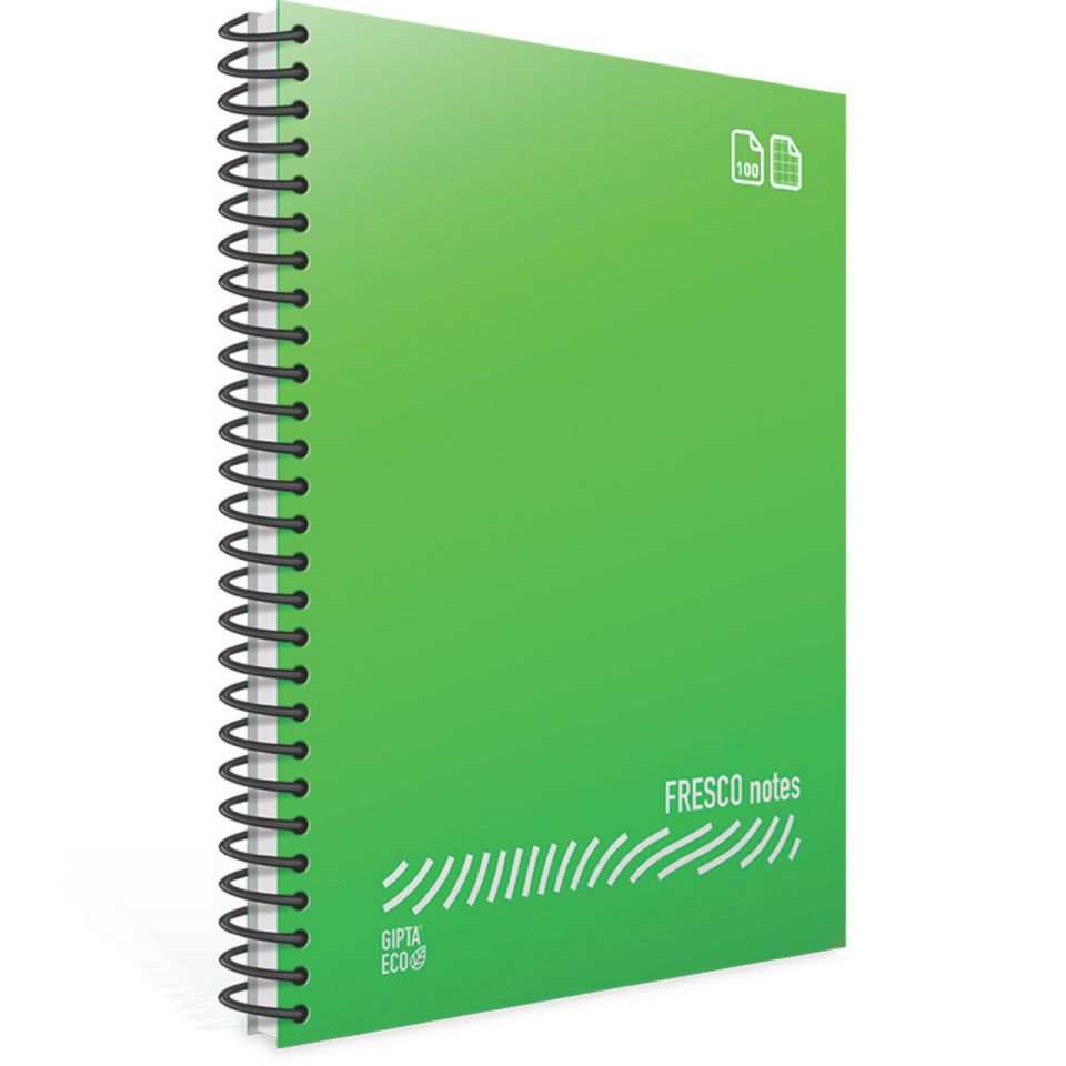 Gıpta 4931 Fresco Spiralli Pp Kapak A4 60 Yaprak Kareli Defter Kırmızı